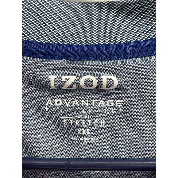 Izod Men's 2XL Striped Polo Shirt Multicolor Short Sleeve Casual - Picture 3 of 6